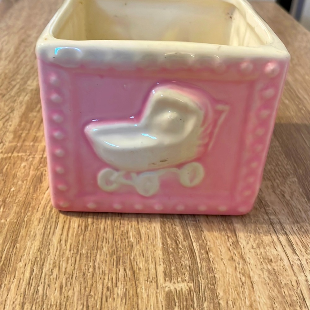 NWT Haeger “Little Girls” Square Planter